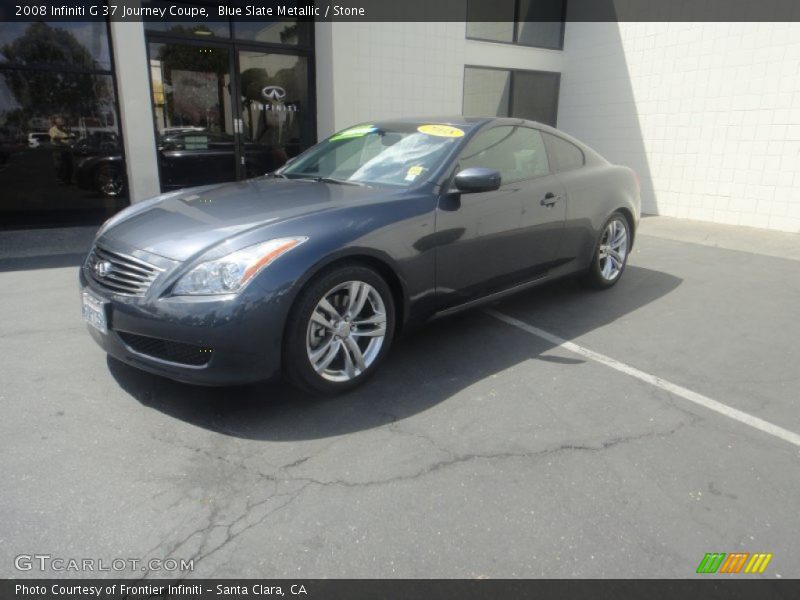 Blue Slate Metallic / Stone 2008 Infiniti G 37 Journey Coupe