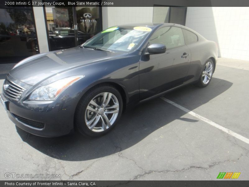 Blue Slate Metallic / Stone 2008 Infiniti G 37 Journey Coupe