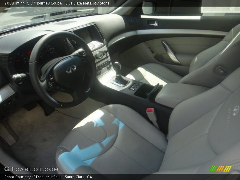 Blue Slate Metallic / Stone 2008 Infiniti G 37 Journey Coupe