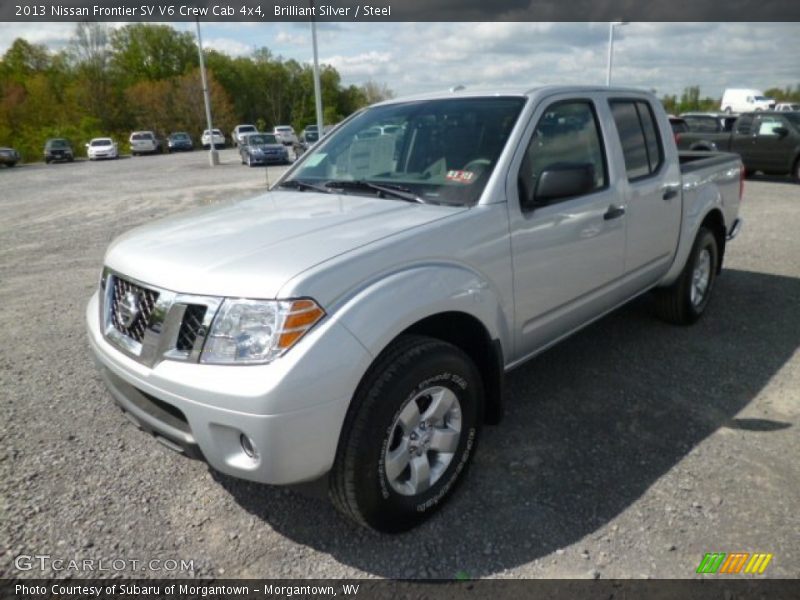 Brilliant Silver / Steel 2013 Nissan Frontier SV V6 Crew Cab 4x4