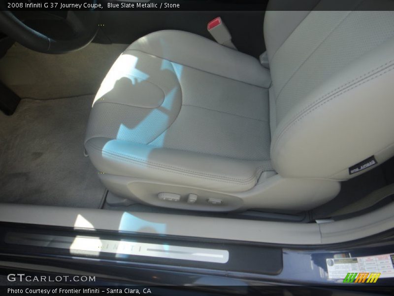 Blue Slate Metallic / Stone 2008 Infiniti G 37 Journey Coupe