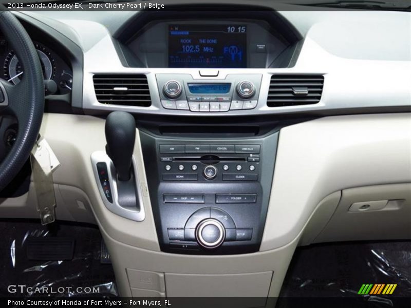 Dark Cherry Pearl / Beige 2013 Honda Odyssey EX