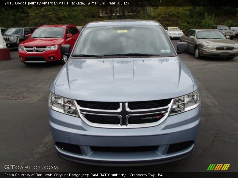 Winter Chill Pearl / Black 2013 Dodge Journey American Value Package