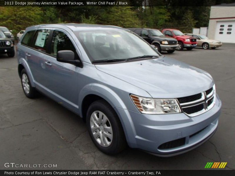 Winter Chill Pearl / Black 2013 Dodge Journey American Value Package