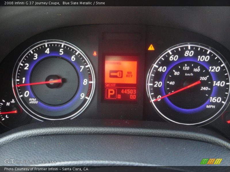 Blue Slate Metallic / Stone 2008 Infiniti G 37 Journey Coupe