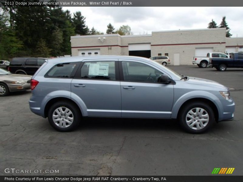 Winter Chill Pearl / Black 2013 Dodge Journey American Value Package