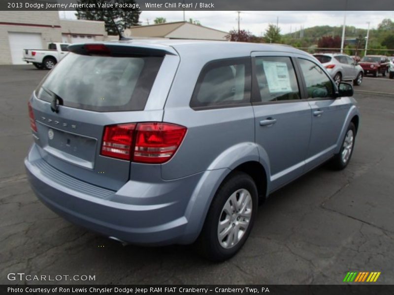 Winter Chill Pearl / Black 2013 Dodge Journey American Value Package