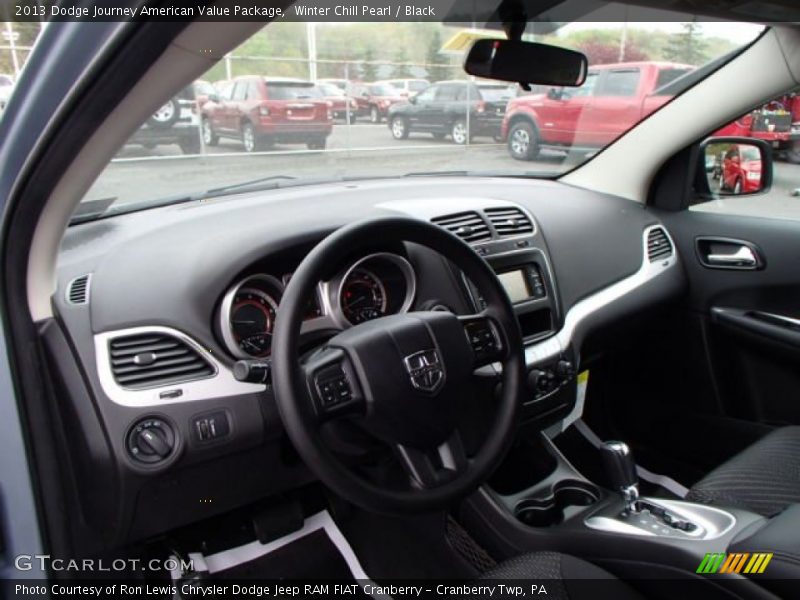 Winter Chill Pearl / Black 2013 Dodge Journey American Value Package