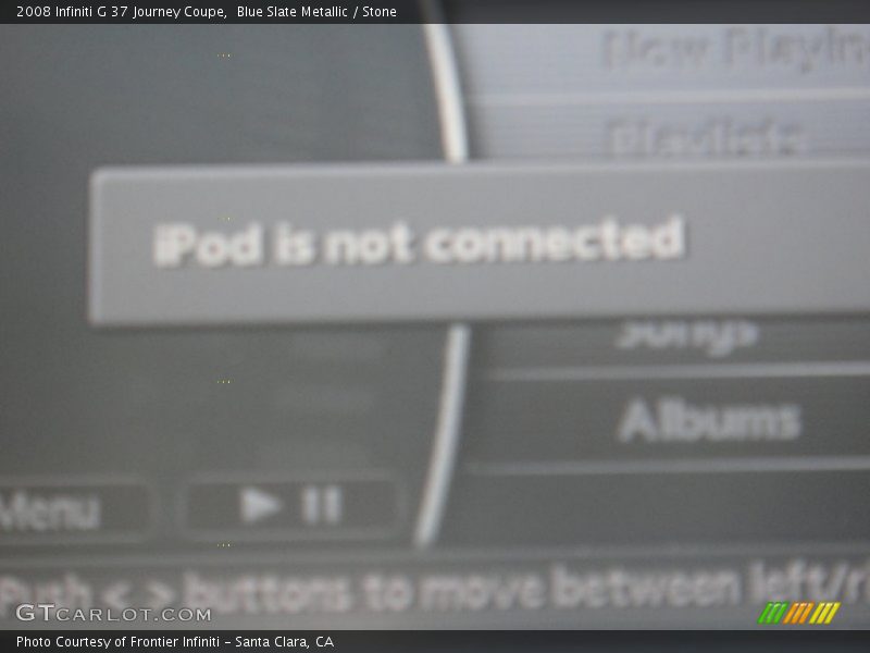 Blue Slate Metallic / Stone 2008 Infiniti G 37 Journey Coupe