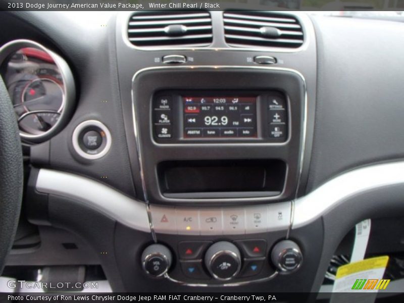 Winter Chill Pearl / Black 2013 Dodge Journey American Value Package