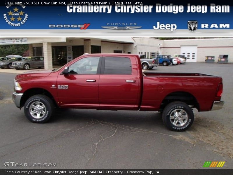Deep Cherry Red Pearl / Black/Diesel Gray 2013 Ram 2500 SLT Crew Cab 4x4