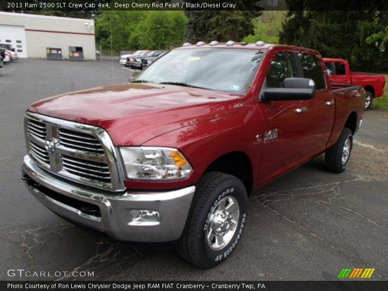 Deep Cherry Red Pearl / Black/Diesel Gray 2013 Ram 2500 SLT Crew Cab 4x4