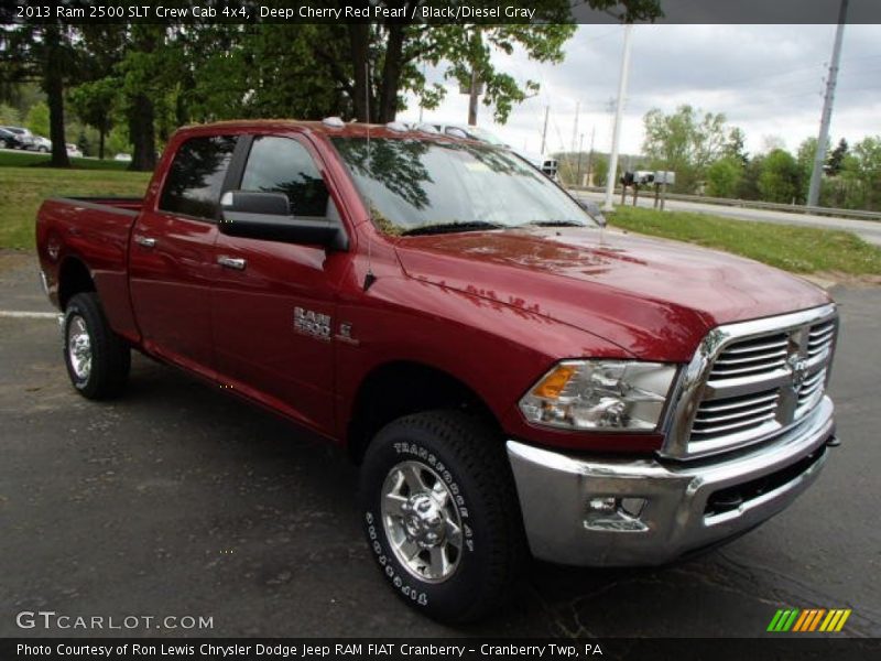 Deep Cherry Red Pearl / Black/Diesel Gray 2013 Ram 2500 SLT Crew Cab 4x4