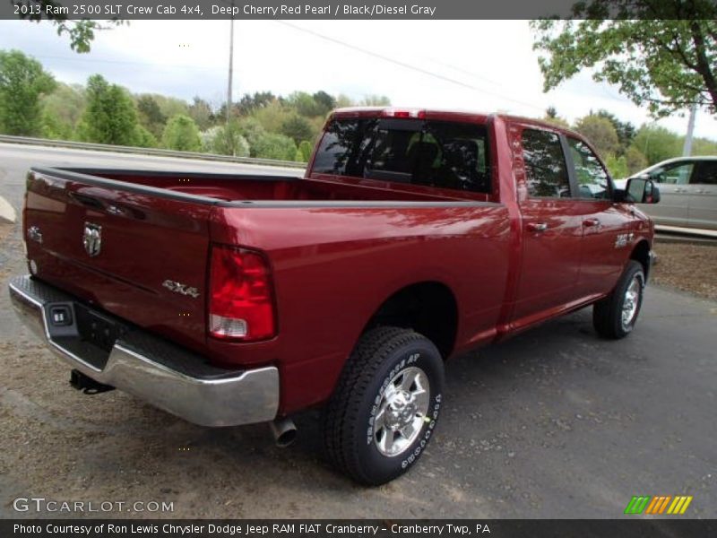 Deep Cherry Red Pearl / Black/Diesel Gray 2013 Ram 2500 SLT Crew Cab 4x4