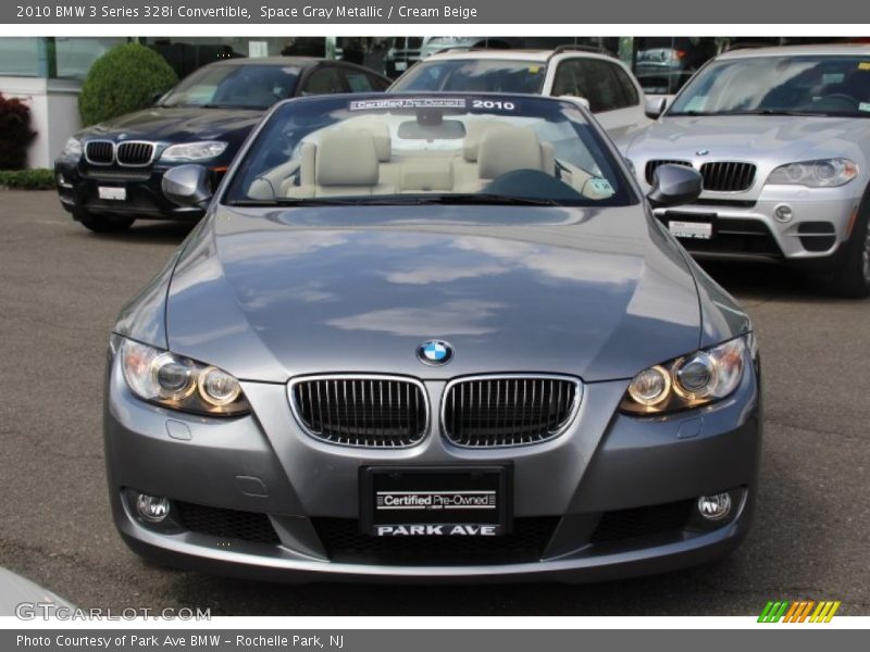 Space Gray Metallic / Cream Beige 2010 BMW 3 Series 328i Convertible
