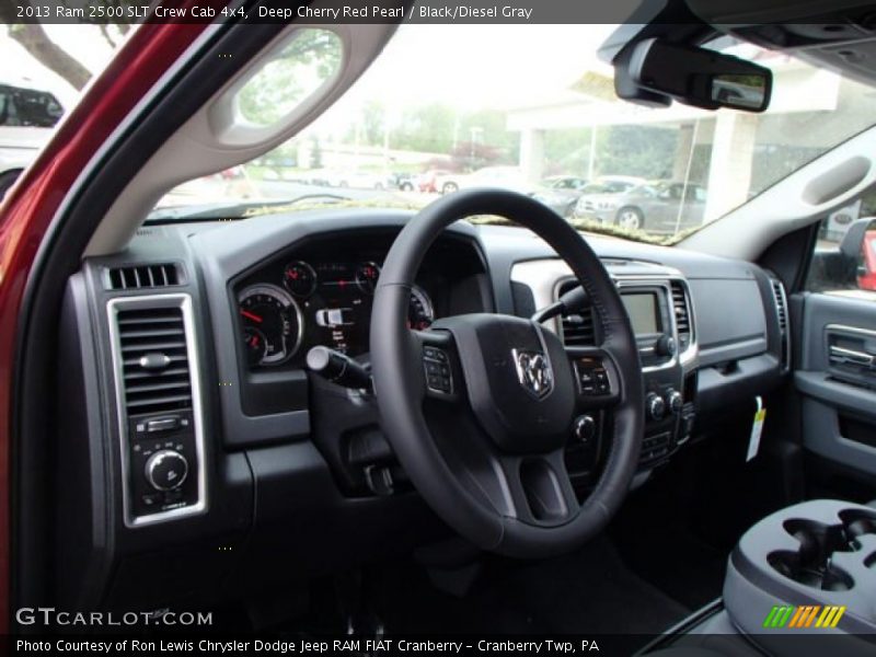 Deep Cherry Red Pearl / Black/Diesel Gray 2013 Ram 2500 SLT Crew Cab 4x4