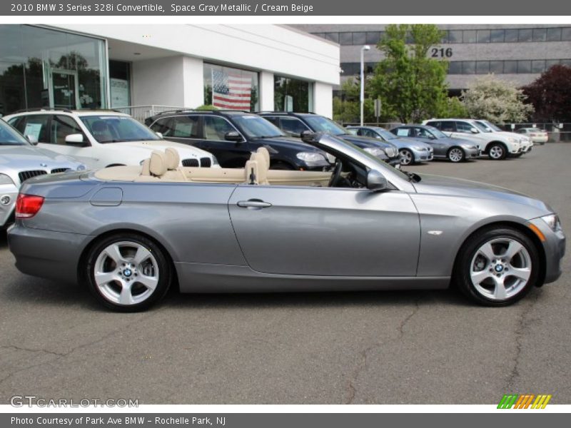 Space Gray Metallic / Cream Beige 2010 BMW 3 Series 328i Convertible