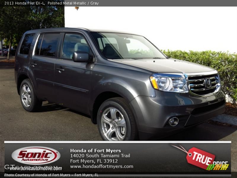 Polished Metal Metallic / Gray 2013 Honda Pilot EX-L