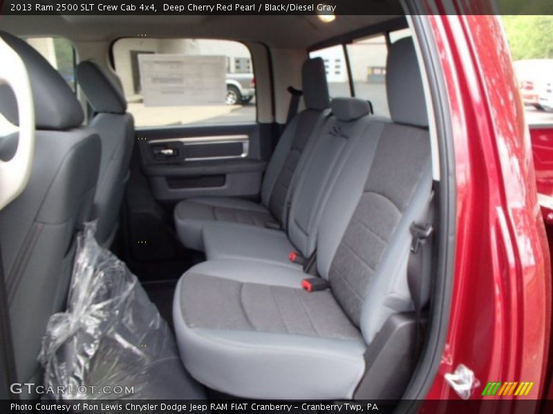 Deep Cherry Red Pearl / Black/Diesel Gray 2013 Ram 2500 SLT Crew Cab 4x4