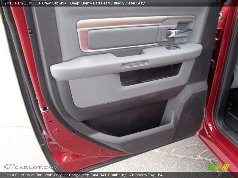 Deep Cherry Red Pearl / Black/Diesel Gray 2013 Ram 2500 SLT Crew Cab 4x4