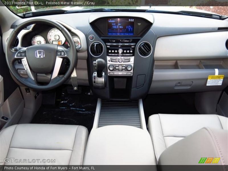 Polished Metal Metallic / Gray 2013 Honda Pilot EX-L