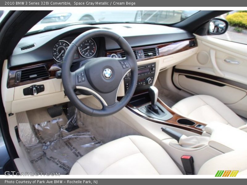 Space Gray Metallic / Cream Beige 2010 BMW 3 Series 328i Convertible