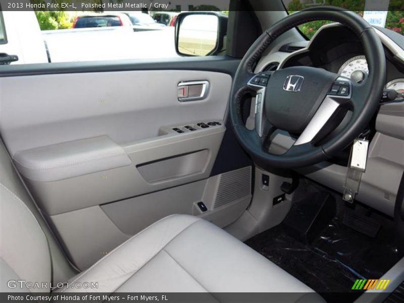 Polished Metal Metallic / Gray 2013 Honda Pilot EX-L