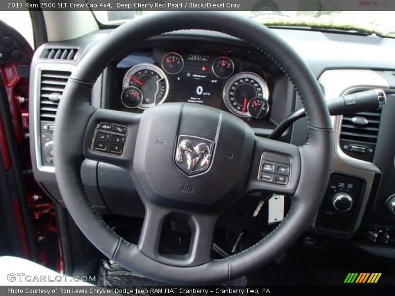 Deep Cherry Red Pearl / Black/Diesel Gray 2013 Ram 2500 SLT Crew Cab 4x4