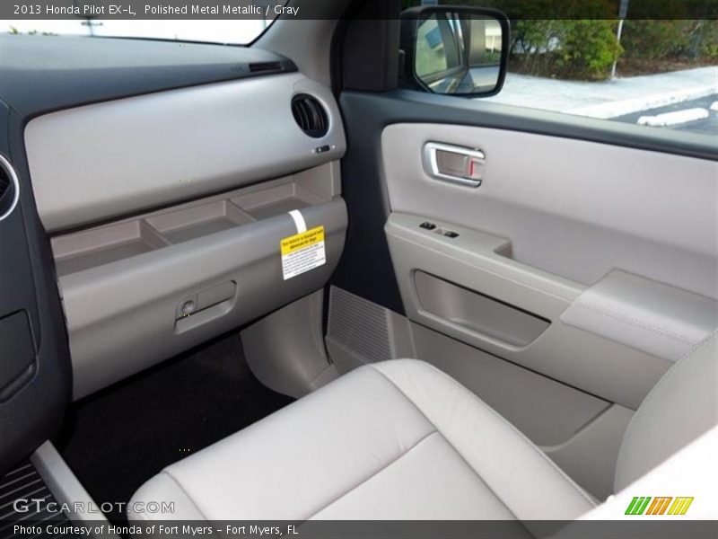Polished Metal Metallic / Gray 2013 Honda Pilot EX-L