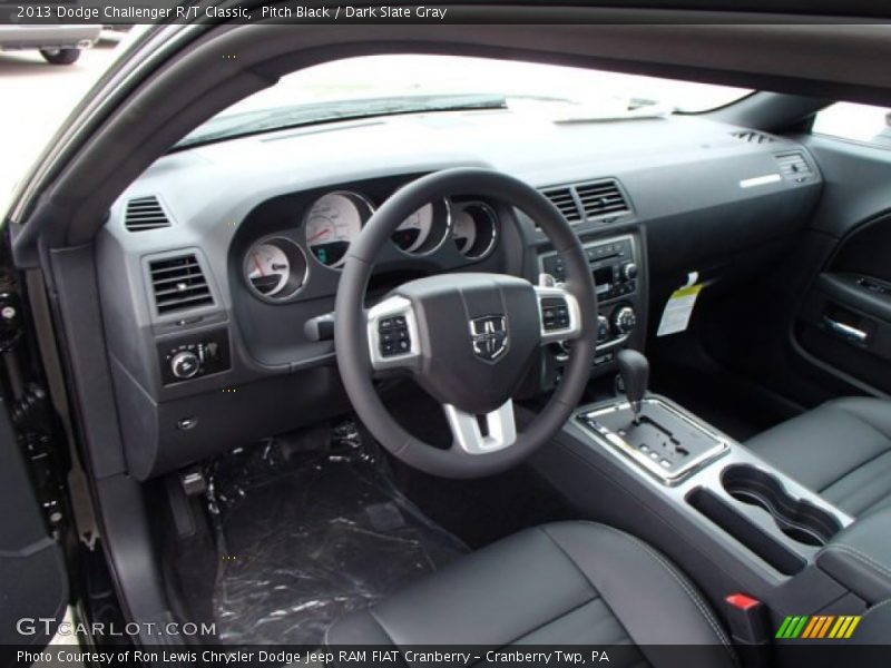 Pitch Black / Dark Slate Gray 2013 Dodge Challenger R/T Classic