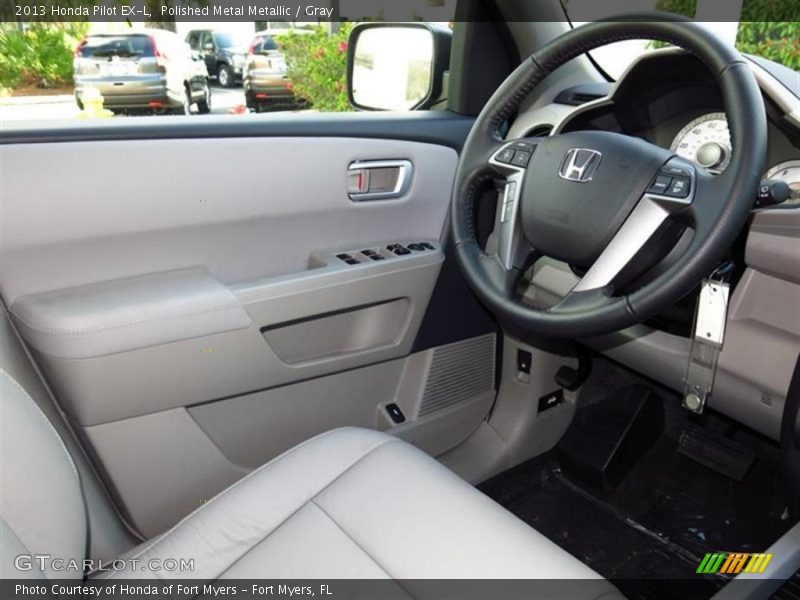 Polished Metal Metallic / Gray 2013 Honda Pilot EX-L