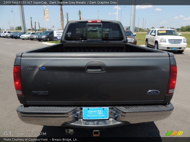 Dark Shadow Grey Metallic / Dark Graphite Grey 2003 Ford F150 XLT SuperCab
