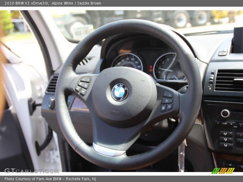Alpine White / Saddle Brown 2010 BMW X3 xDrive30i
