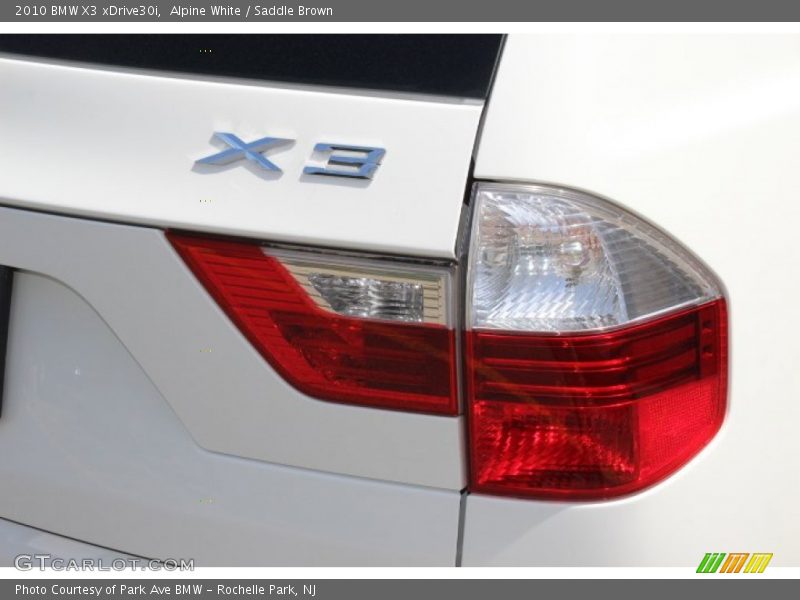 Alpine White / Saddle Brown 2010 BMW X3 xDrive30i