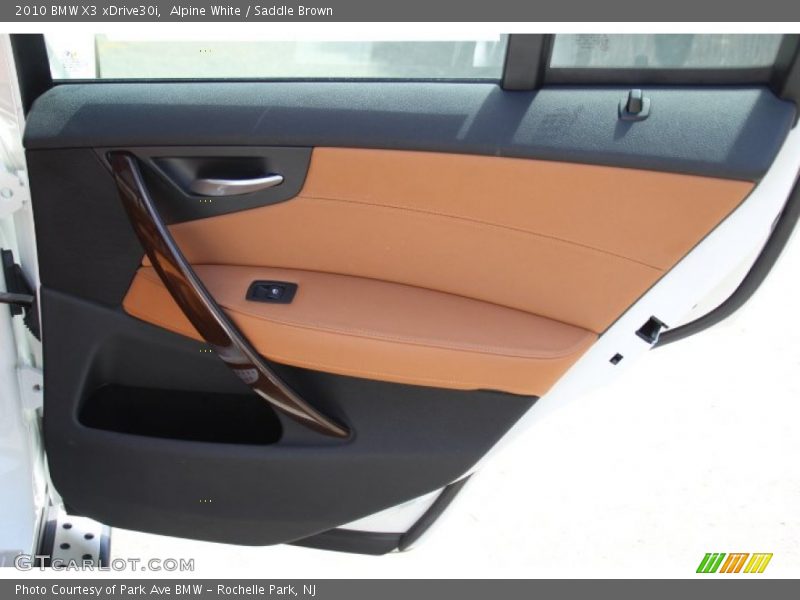 Alpine White / Saddle Brown 2010 BMW X3 xDrive30i