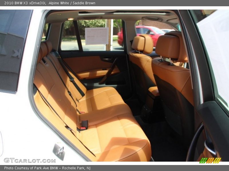 Alpine White / Saddle Brown 2010 BMW X3 xDrive30i