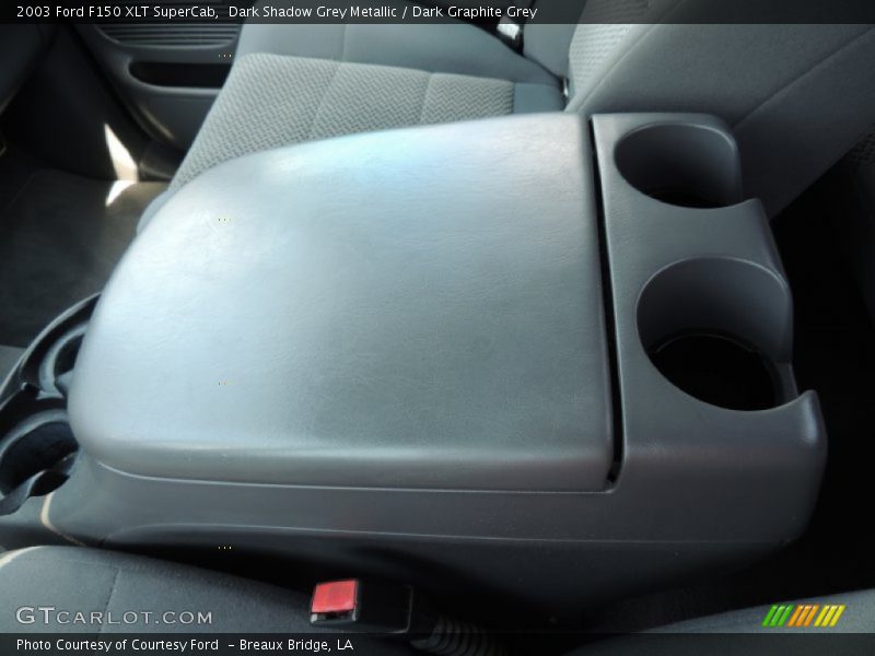 Dark Shadow Grey Metallic / Dark Graphite Grey 2003 Ford F150 XLT SuperCab