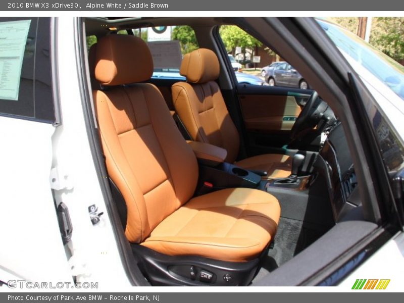 Alpine White / Saddle Brown 2010 BMW X3 xDrive30i