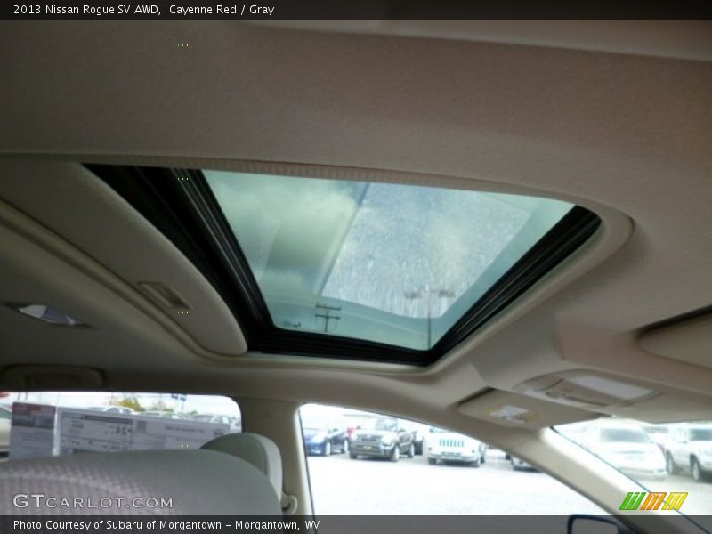 Cayenne Red / Gray 2013 Nissan Rogue SV AWD