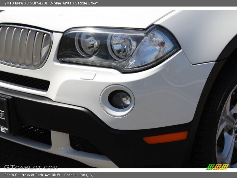 Alpine White / Saddle Brown 2010 BMW X3 xDrive30i
