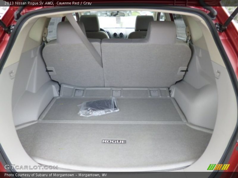 Cayenne Red / Gray 2013 Nissan Rogue SV AWD
