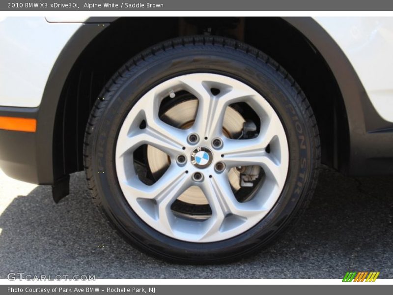 Alpine White / Saddle Brown 2010 BMW X3 xDrive30i