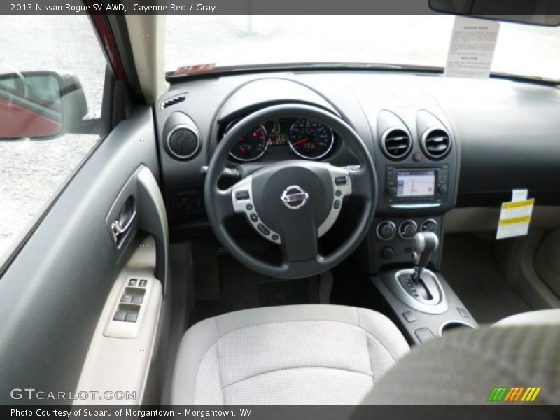Cayenne Red / Gray 2013 Nissan Rogue SV AWD