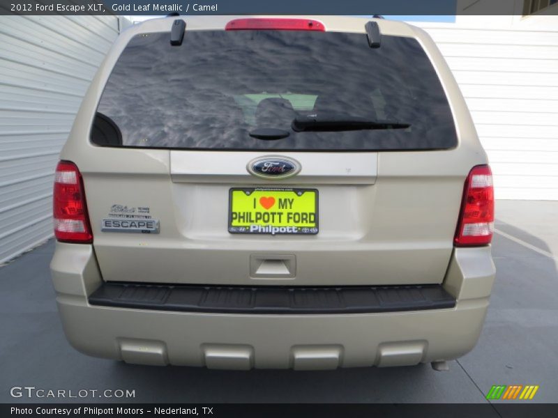 Gold Leaf Metallic / Camel 2012 Ford Escape XLT