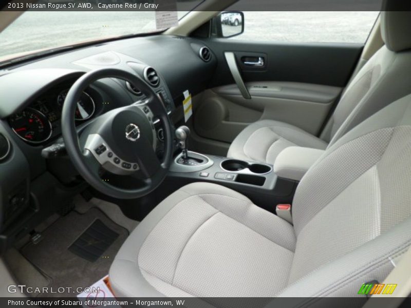 Cayenne Red / Gray 2013 Nissan Rogue SV AWD