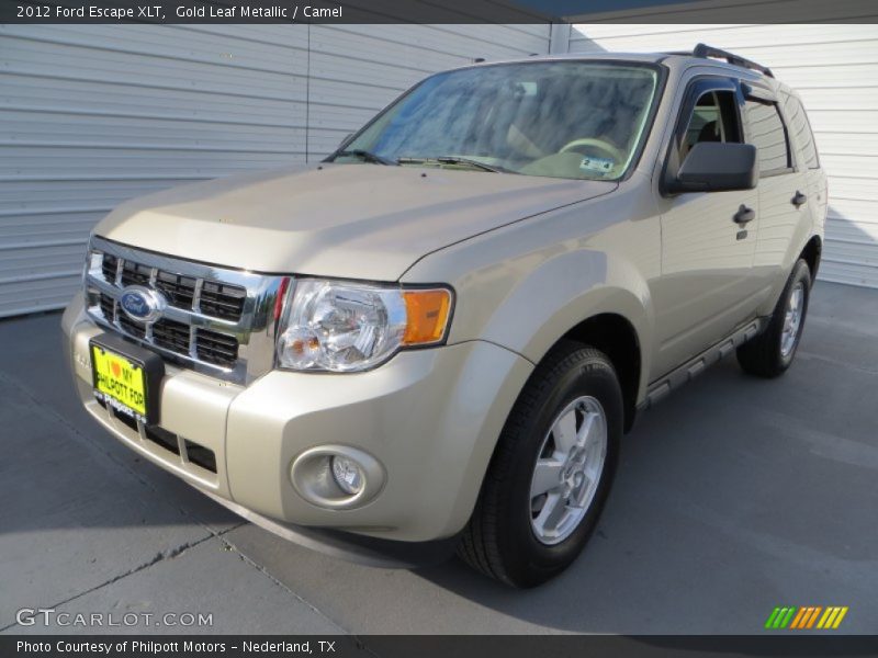 Gold Leaf Metallic / Camel 2012 Ford Escape XLT