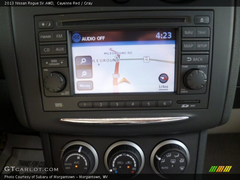 Cayenne Red / Gray 2013 Nissan Rogue SV AWD