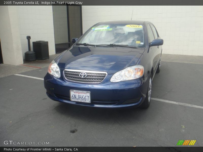 Indigo Ink Pearl / Light Gray 2005 Toyota Corolla LE