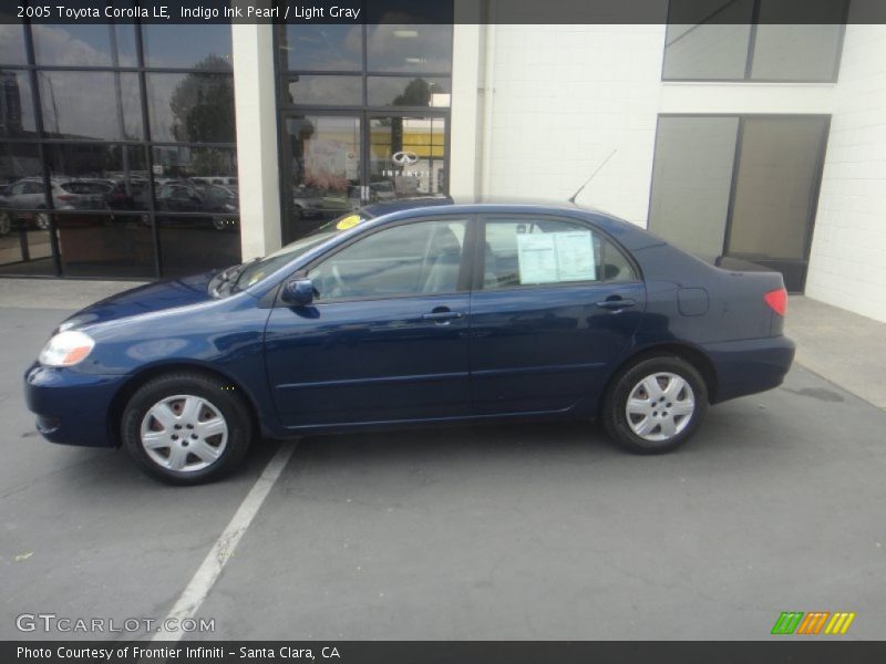 Indigo Ink Pearl / Light Gray 2005 Toyota Corolla LE