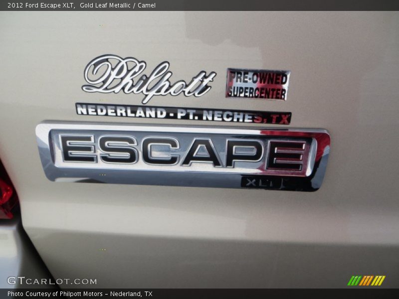 Gold Leaf Metallic / Camel 2012 Ford Escape XLT